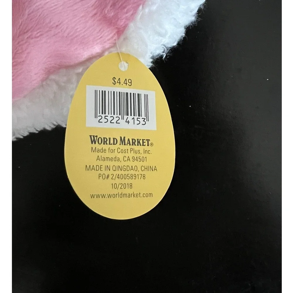 World Market Bunny Headband Kids O/S White Brand New Easter Plush Ears